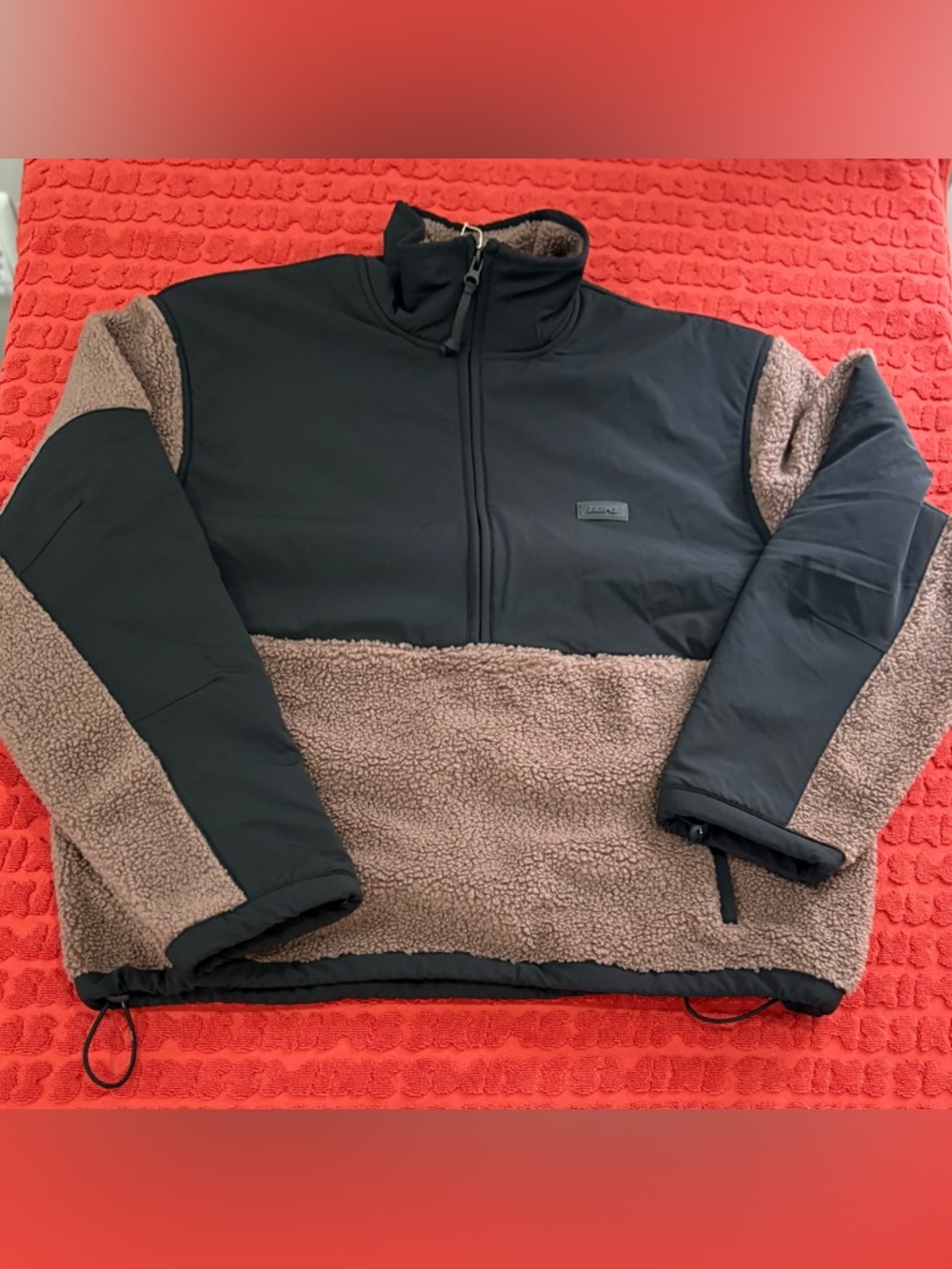 🔥 SKIMS Teddy Half Zip Pullover | Umber | S | NWT 🔥 - Picture 3 of 9